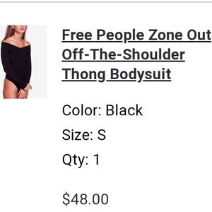 Free People Zone Out Bodysuit